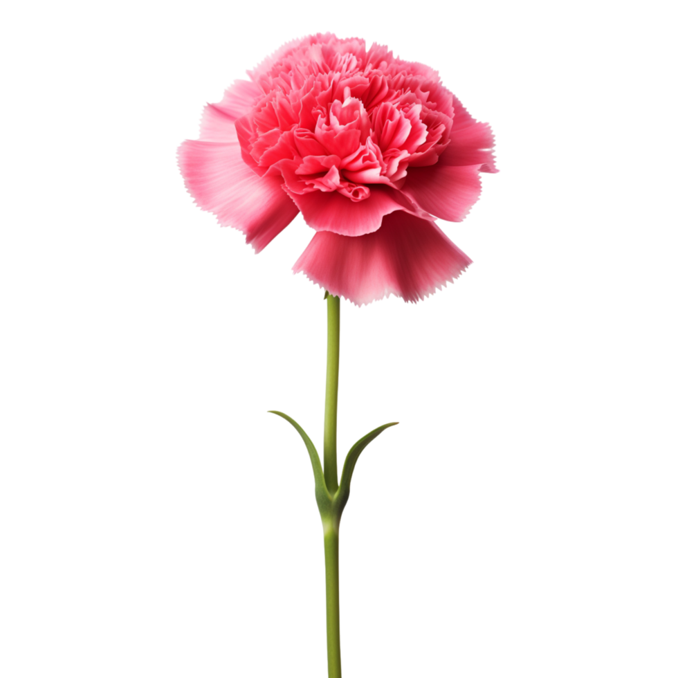 Carnation flower on transparent background png