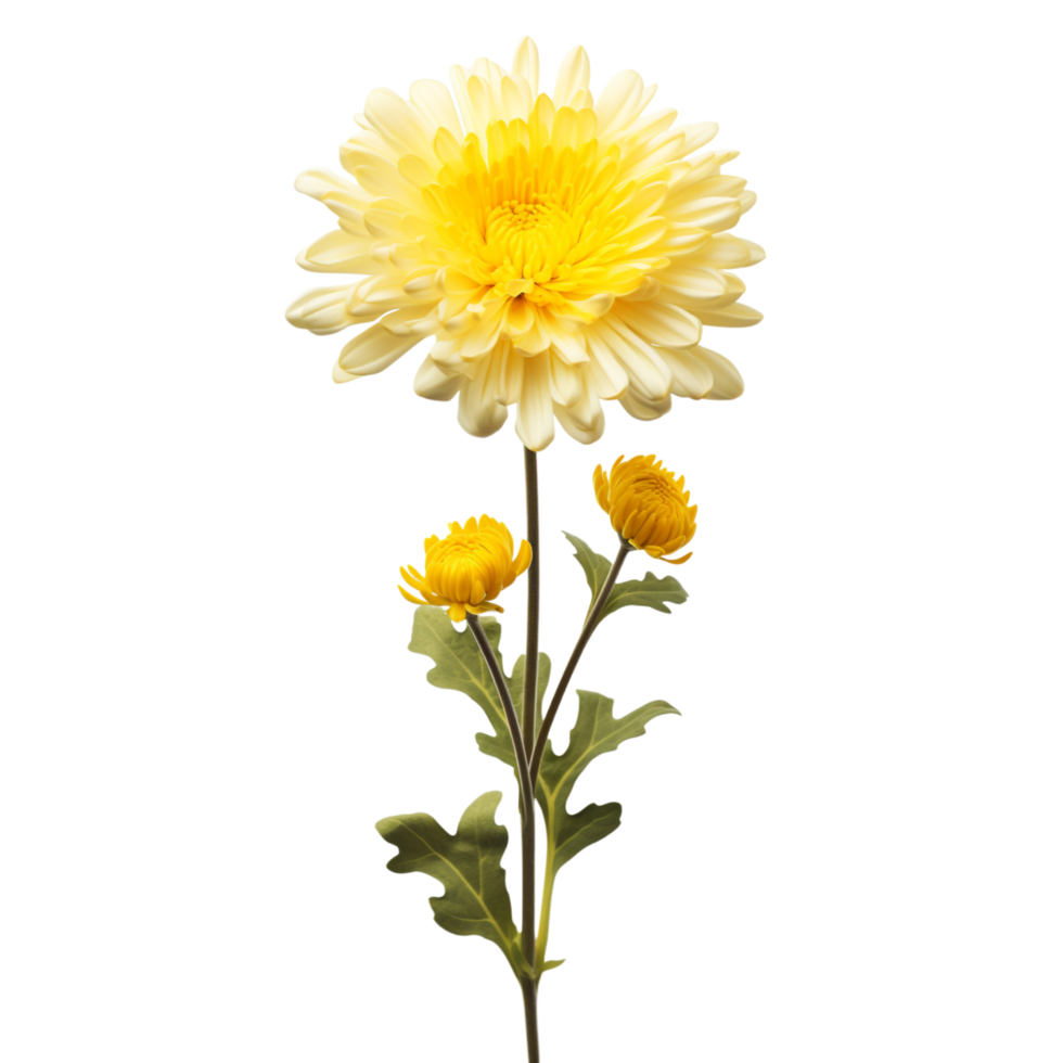 Chrysanthemum flower on transparent background png