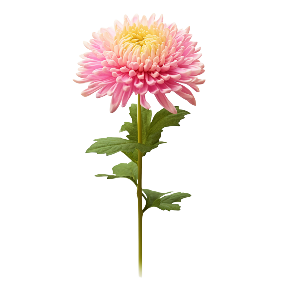 Chrysanthemum flower on transparent background png