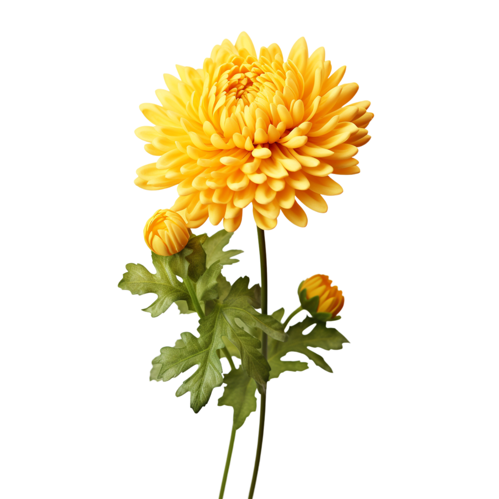 Chrysanthemum flower on transparent background png