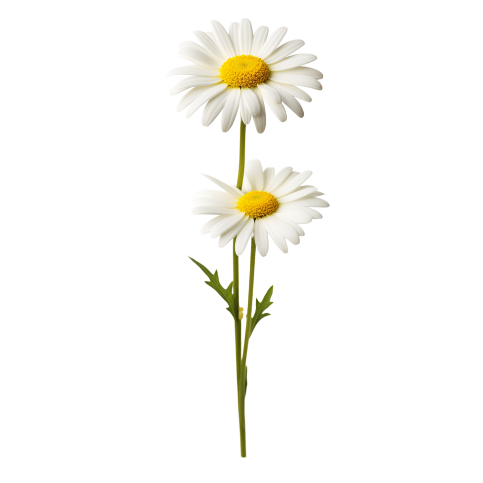 Daisy flower on transparent background png