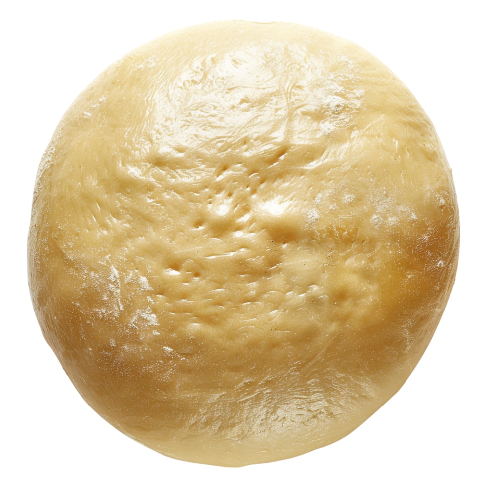 Round dough isolated against transparent background png