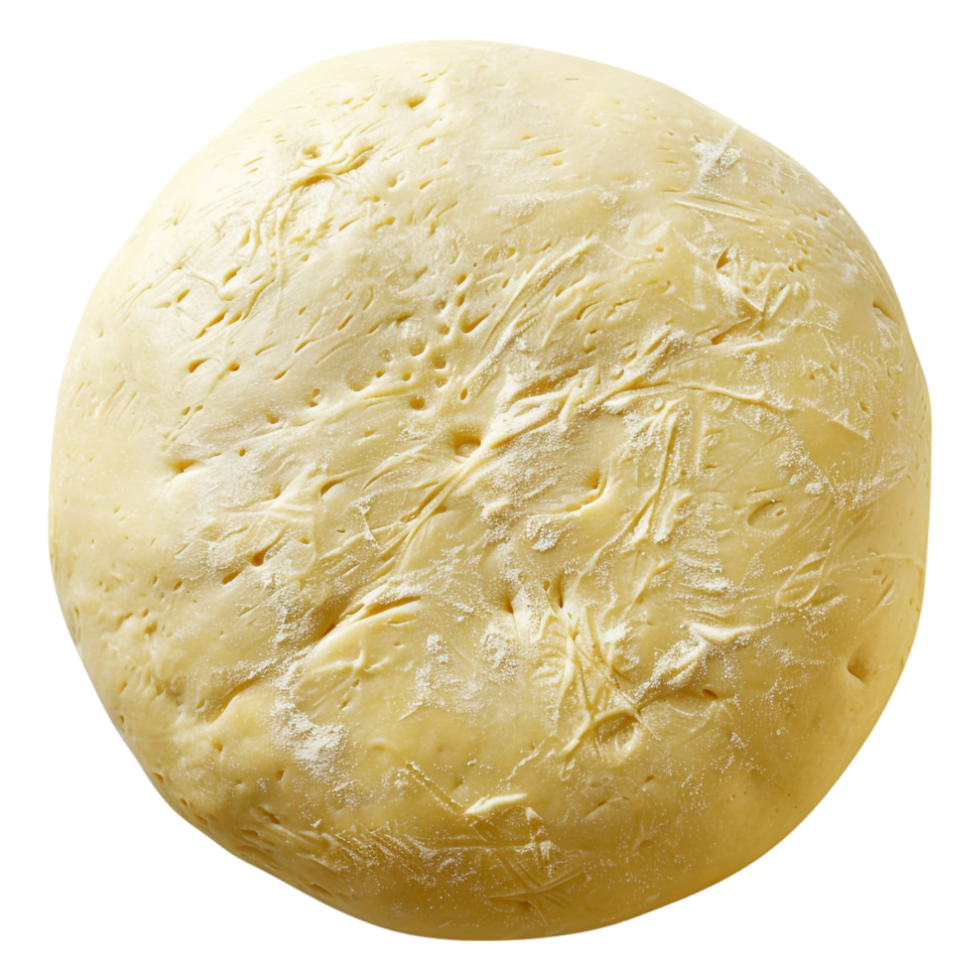 Round dough isolated against transparent background png