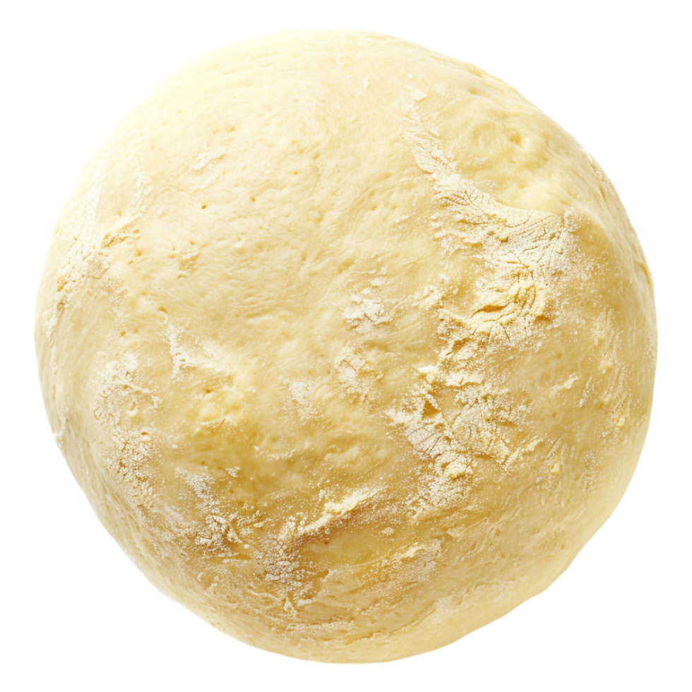 Round dough isolated against transparent background png