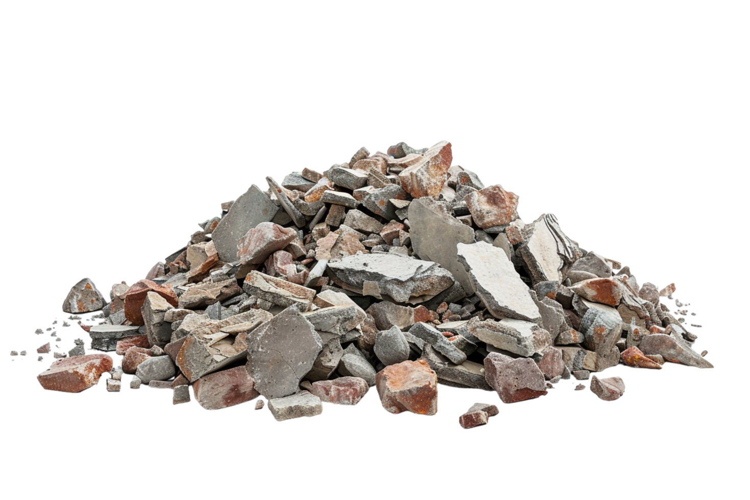 Rubble Debris Isolated on transparent Background png