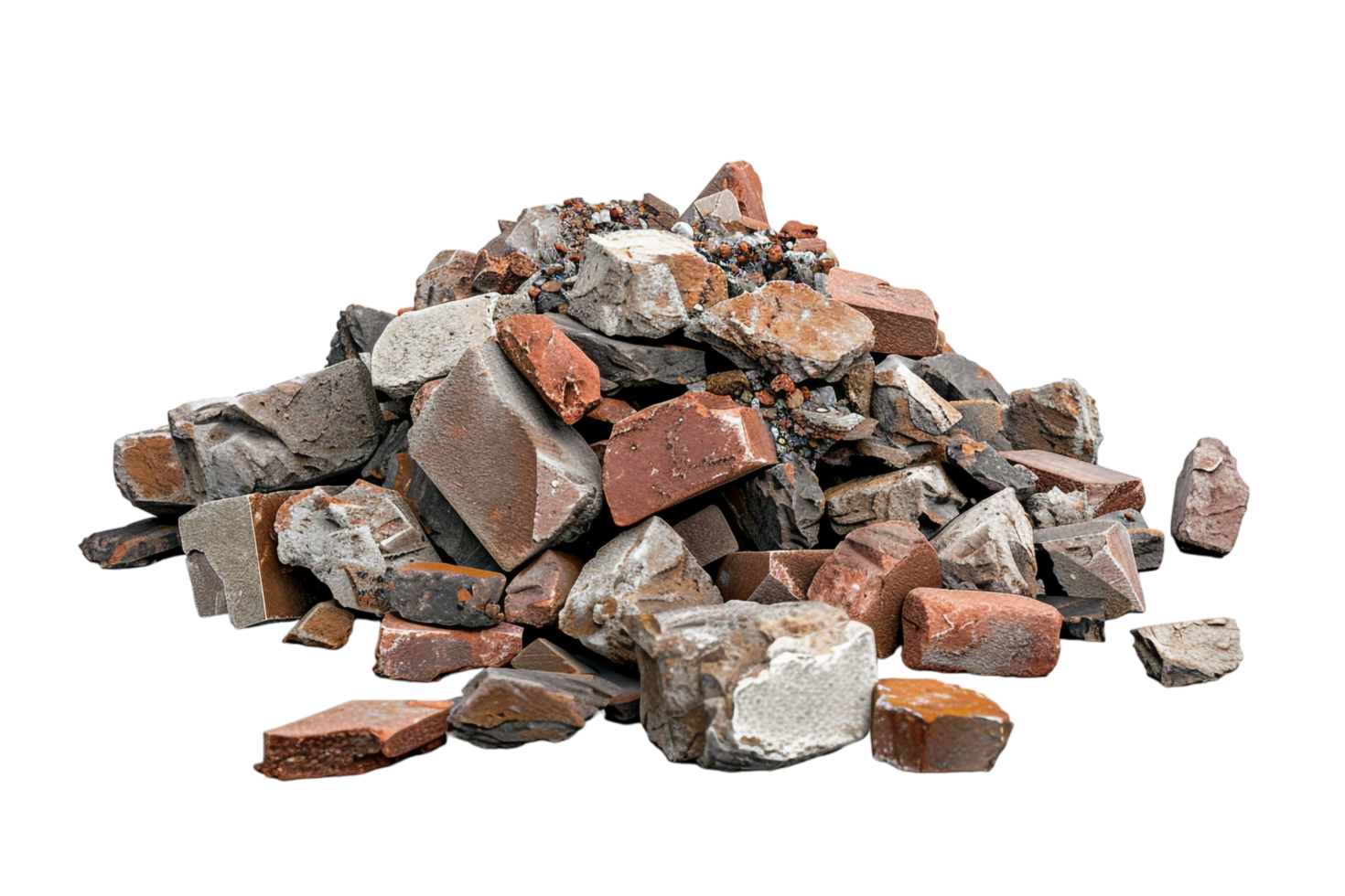 Rubble Debris Isolated on transparent Background png