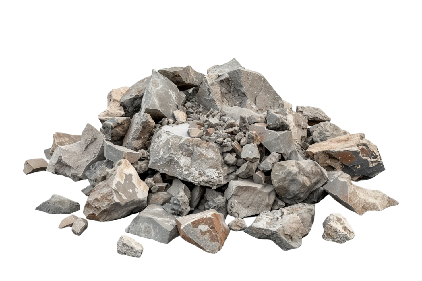Rubble Debris Isolated on transparent Background png