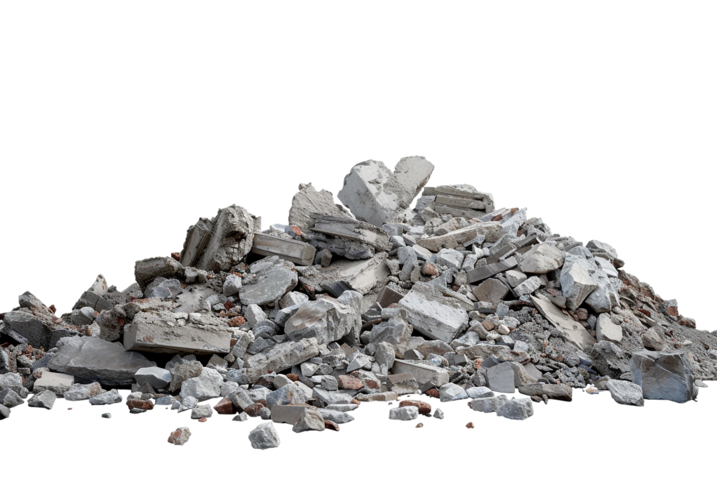 Rubble Debris Isolated on transparent Background png
