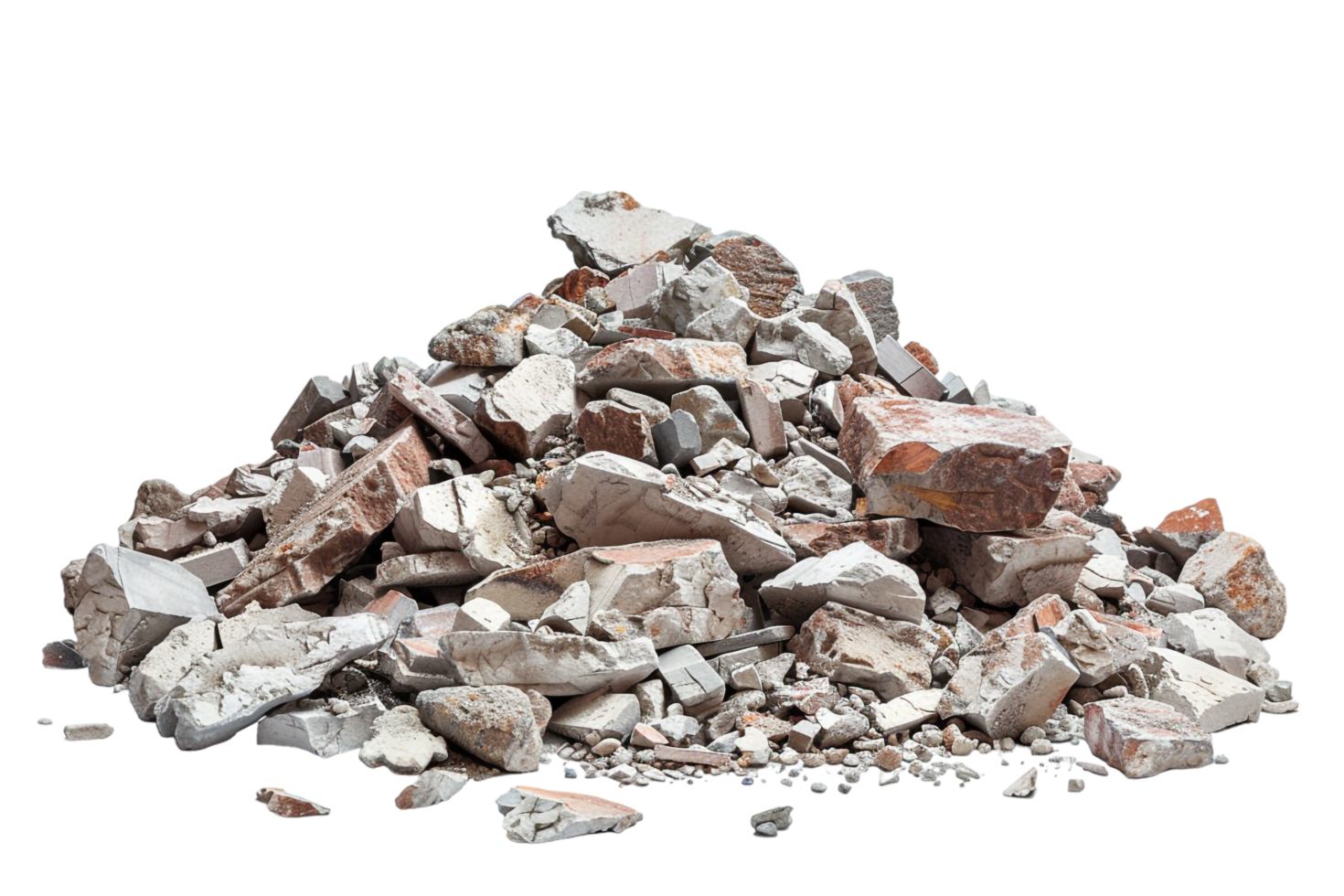 Rubble Debris Isolated on transparent Background png