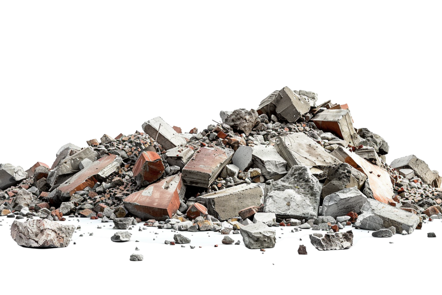 Rubble Debris Isolated on transparent Background png
