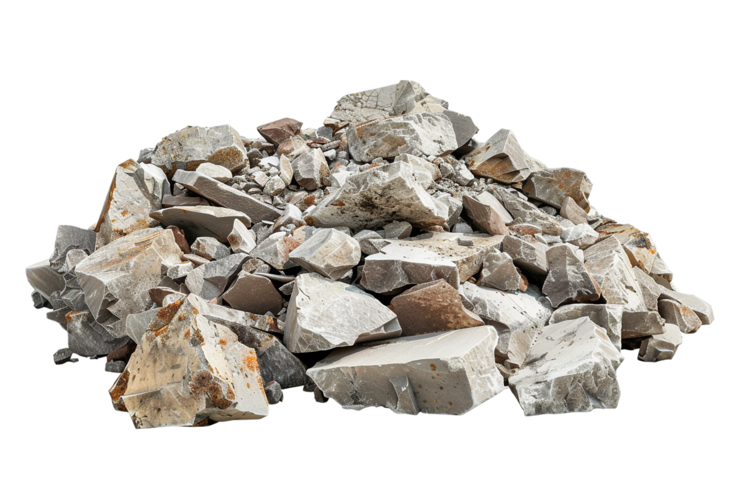 Rubble Debris Isolated on transparent Background png