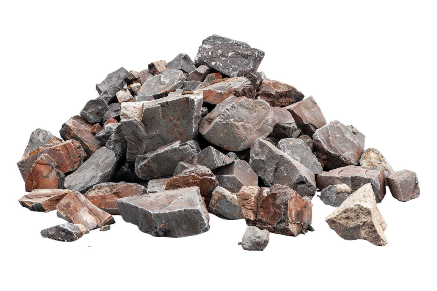 Rubble Debris Isolated on transparent Background png