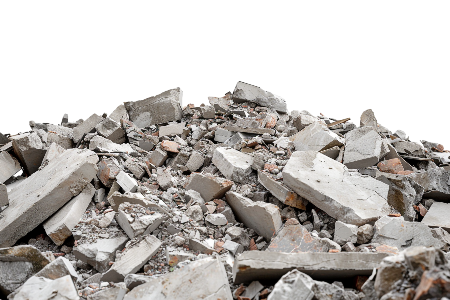 Rubble Debris Isolated on transparent Background png