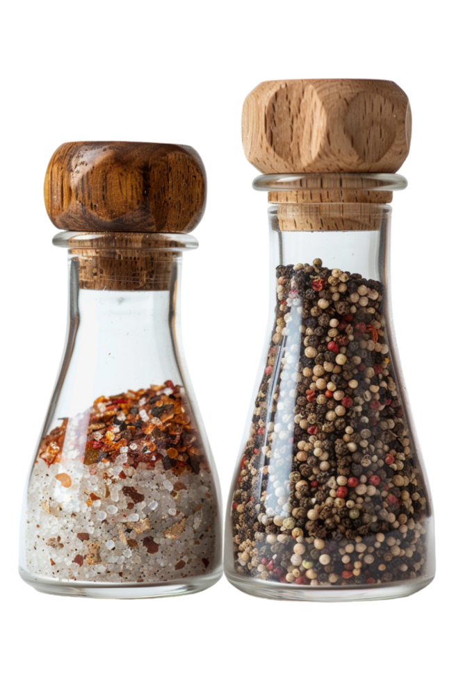 Salt and pepper bottle isolated on transparent png