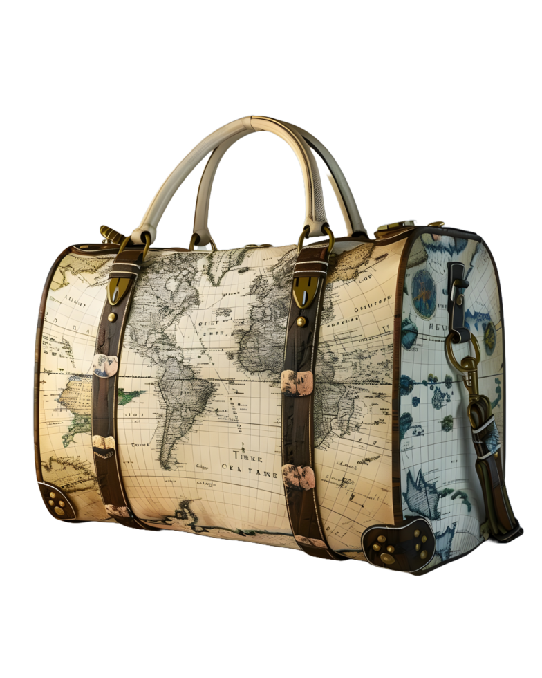 3D rendered isolated travel bag on a transparent background png