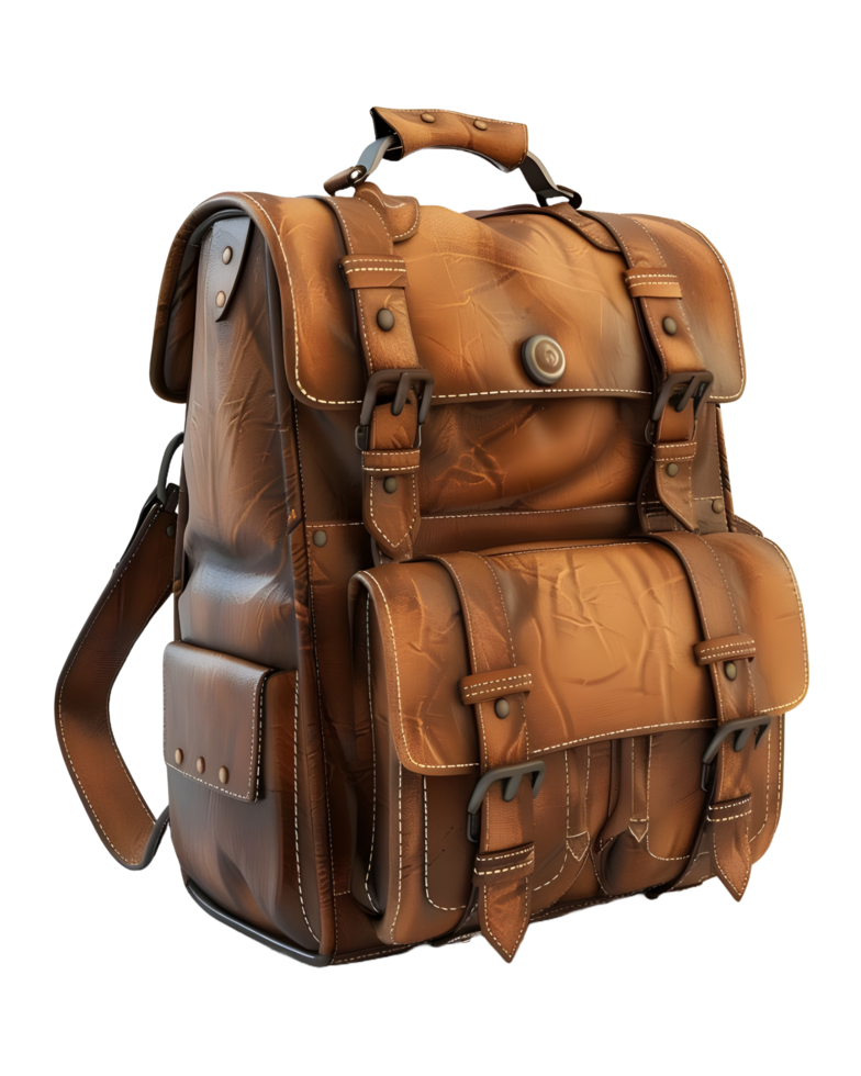 3D rendered isolated travel bag on a transparent background png