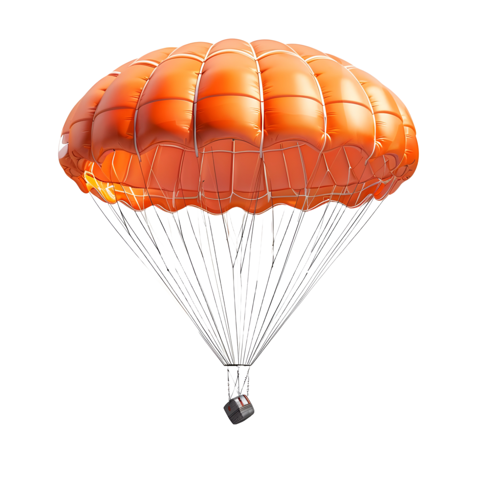 3D-rendered isolated parachute on a transparent background png