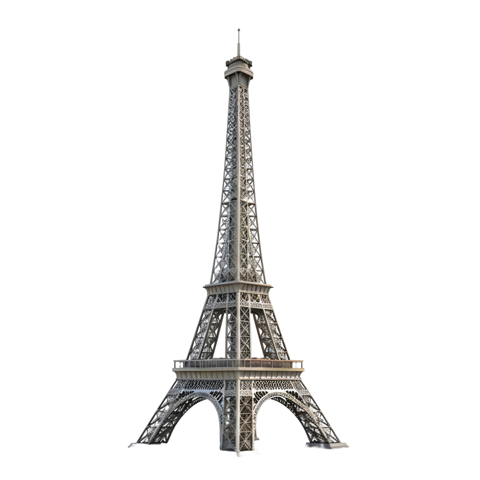 A tower made by Eiffel against transparent background png