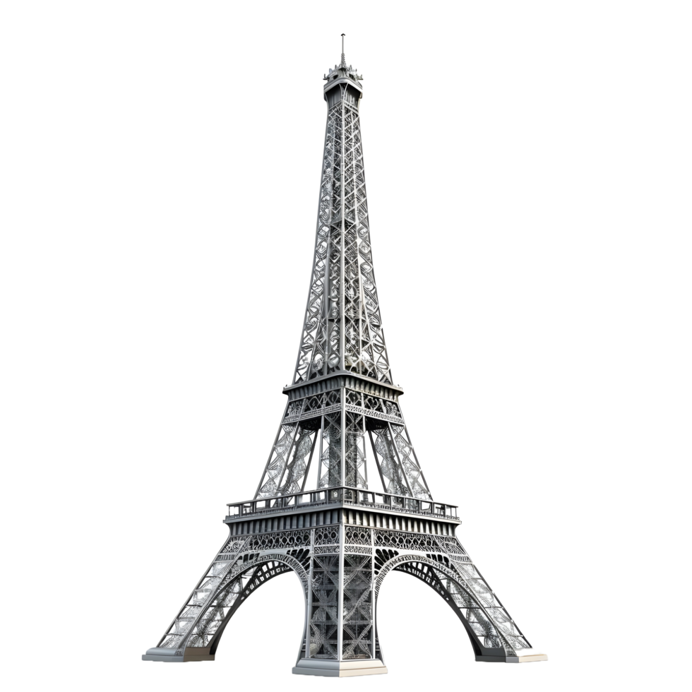 A tower made by Eiffel against transparent background png