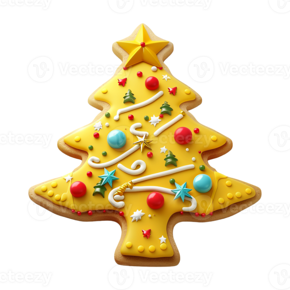 Christmas Ginger Biscuit on Transparent Background png