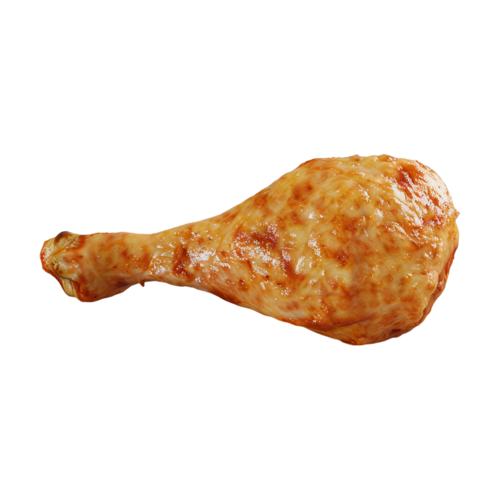 Fried Chicken Leg Piece on Transparent Background png