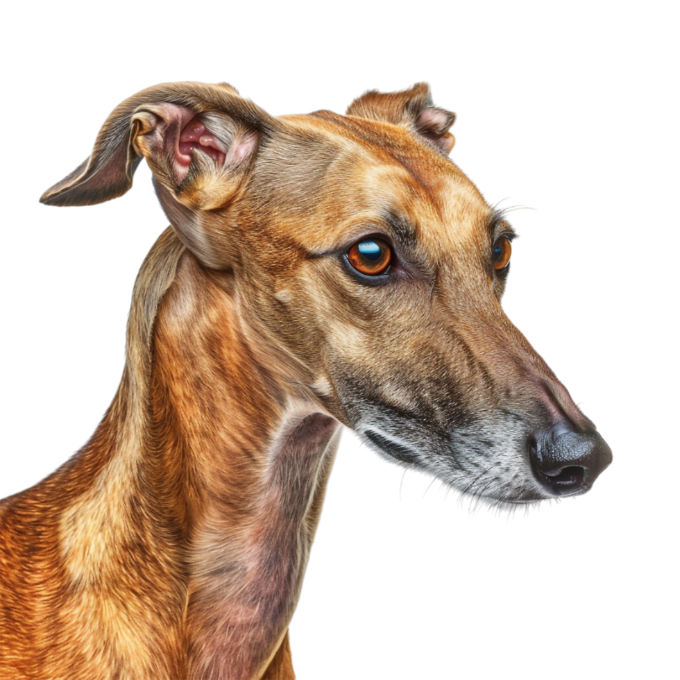 Whippet Dog breed on Transparent Background png