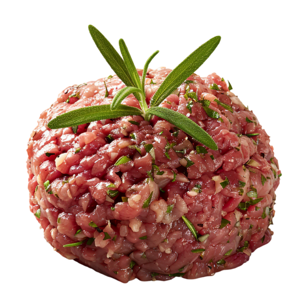 Chopped Meat Ball on Transparent Background png
