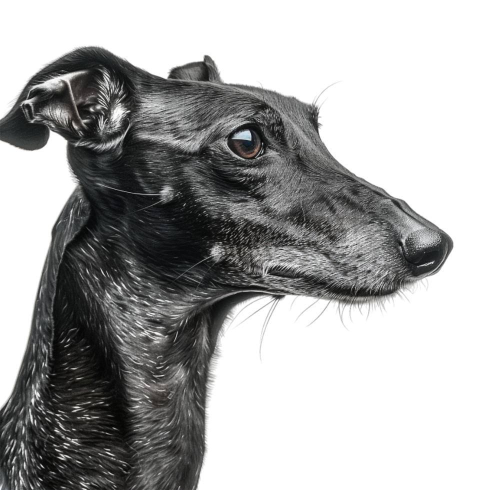 Whippet Dog breed on Transparent Background png