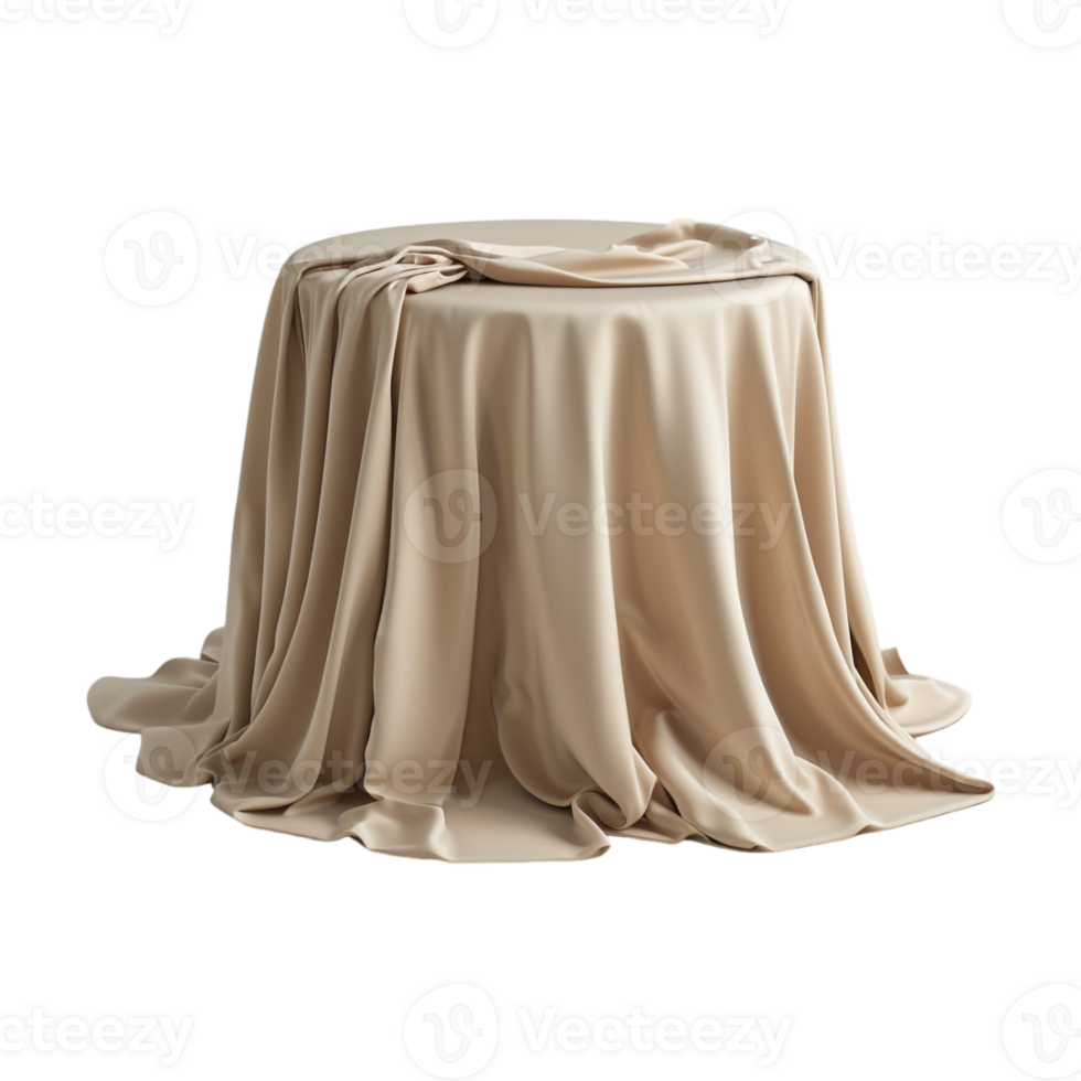 Fabric Cloth on Table on Transparent Background png