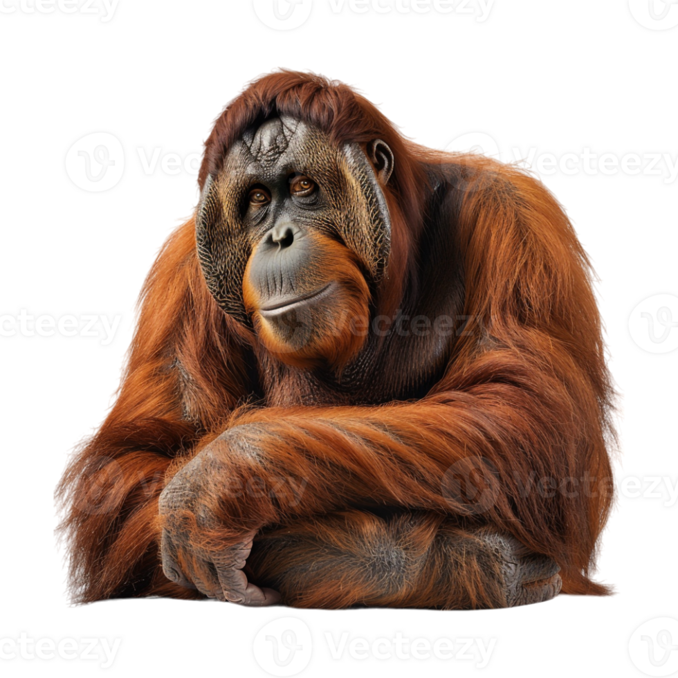 Orangutan on Transparent Background png