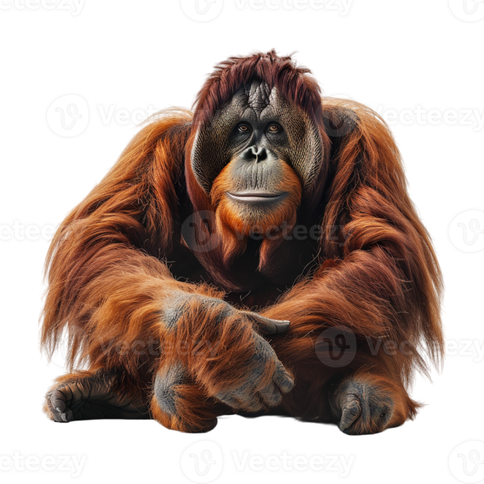 Orangutan on Transparent Background png
