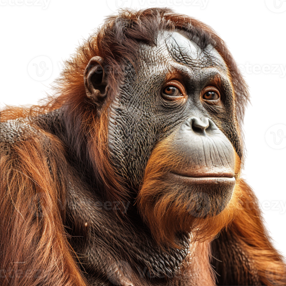 Orangutan on Transparent Background png