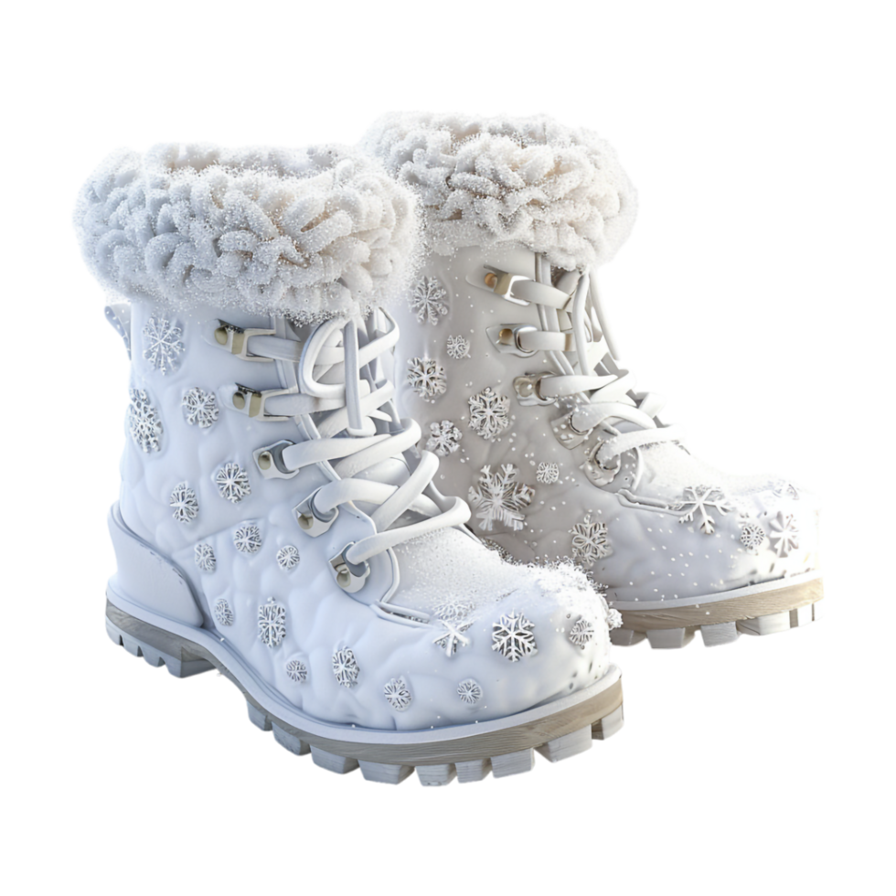 Winter Shoes on Transparent Background png