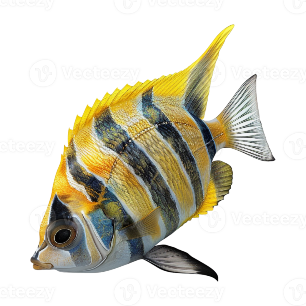 Coral reef fish on Transparent Background png