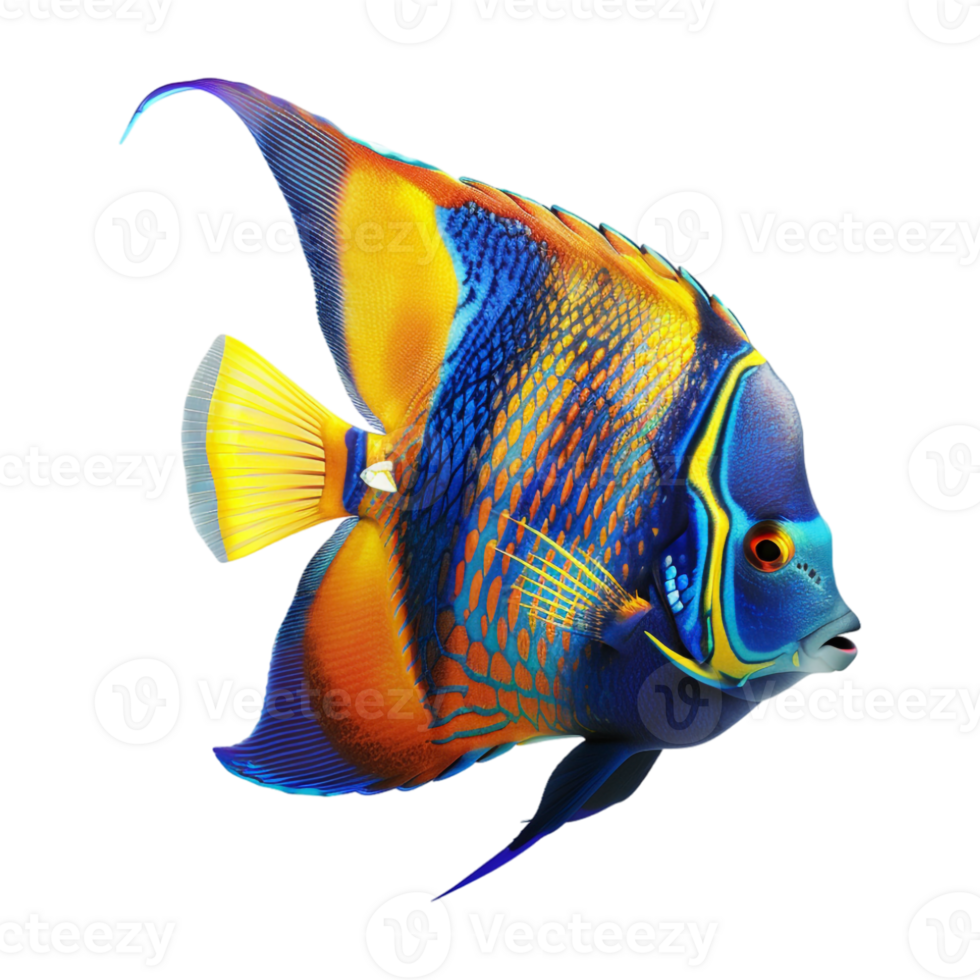Coral reef fish on Transparent Background png