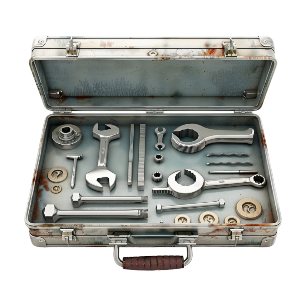 Different kind of Tool Box on Transparent Background png