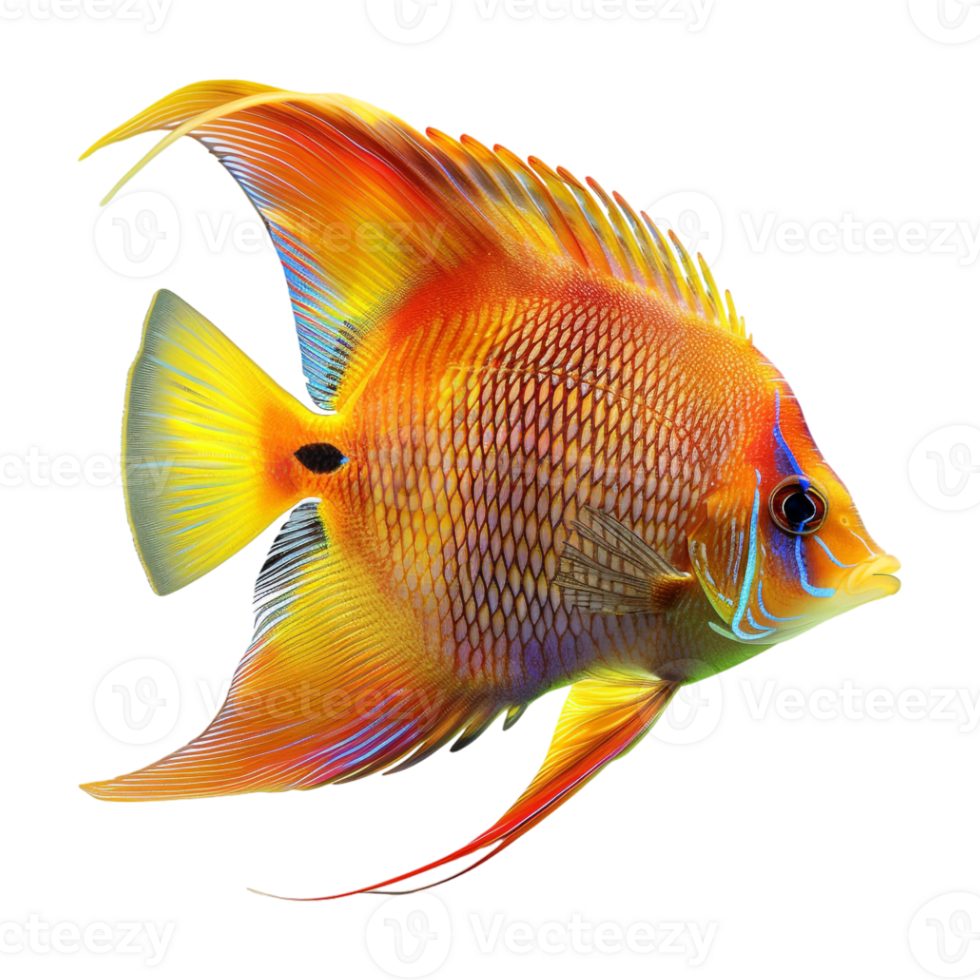 Coral reef fish on Transparent Background png