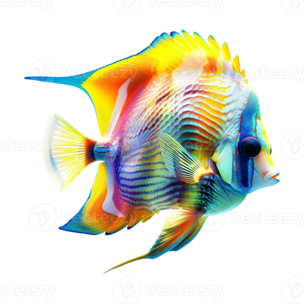 Coral reef fish on Transparent Background png