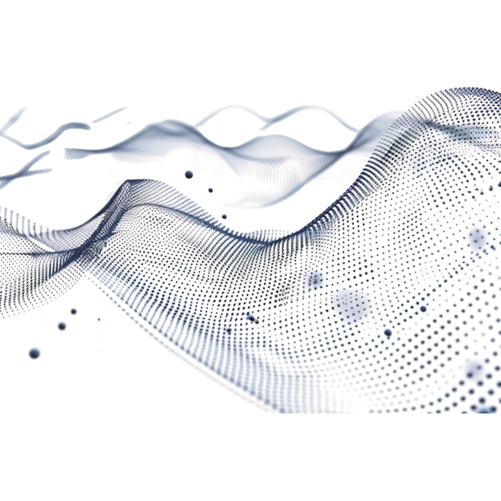 Solid Color Wave Effect on Transparent Background png