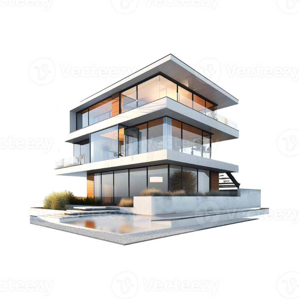 Luxury House or Home on Transparent Background png