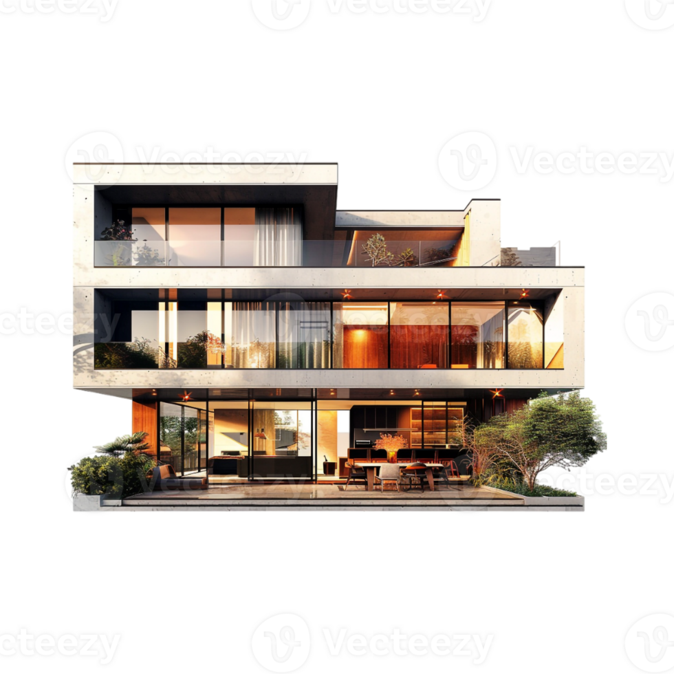 Luxury House or Home on Transparent Background png