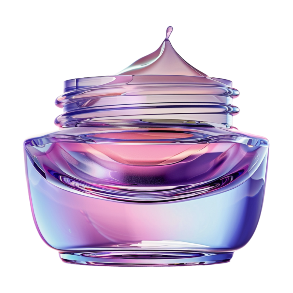 crème bol pour maquillage sur transparent Contexte png