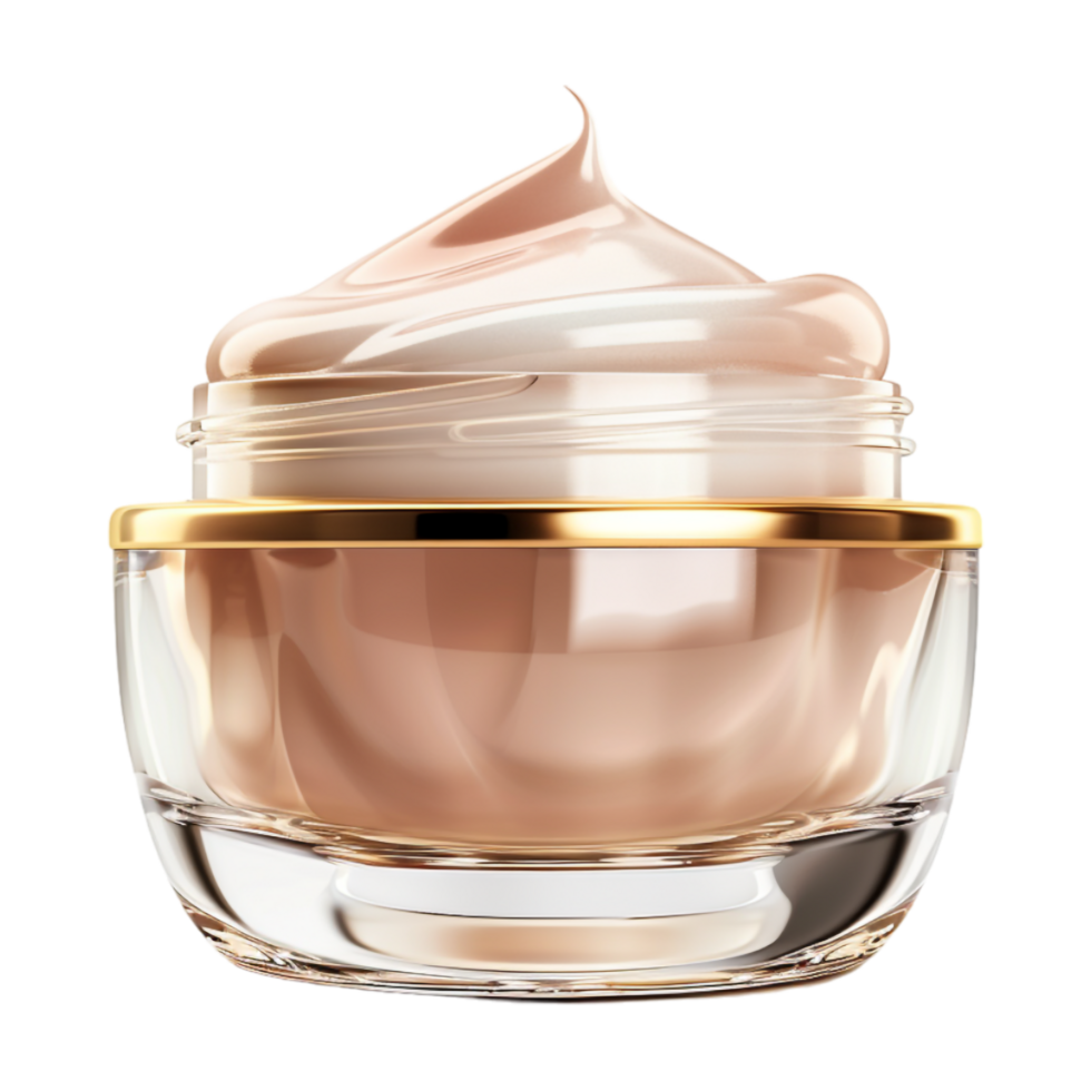 Cream Bowl for Makeup on Transparent Background png