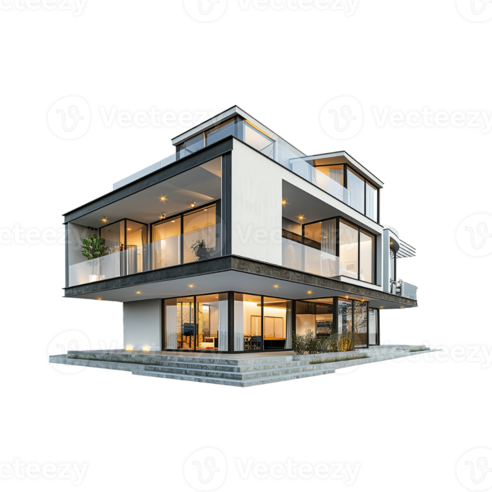 Luxury House or Home on Transparent Background png