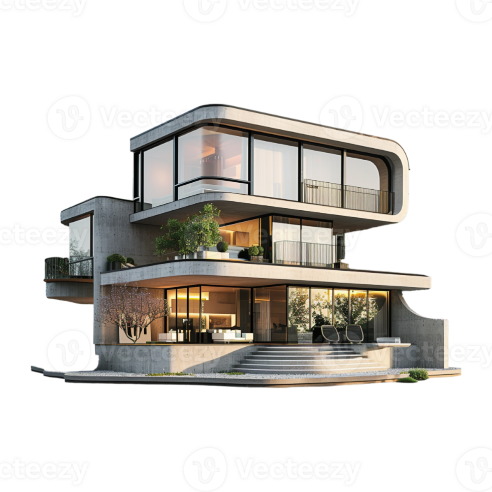 Luxury House or Home on Transparent Background png
