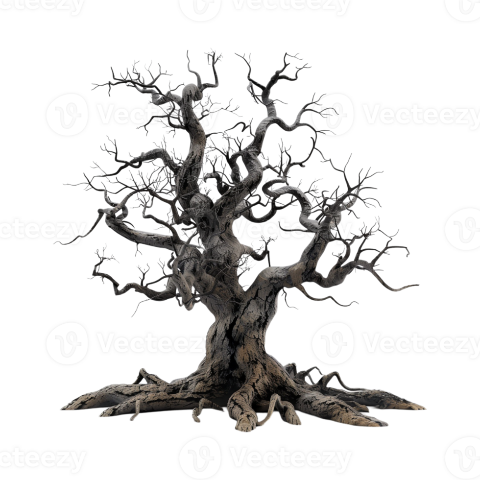 Autumn Tree Without Leaves on Transparent Background png