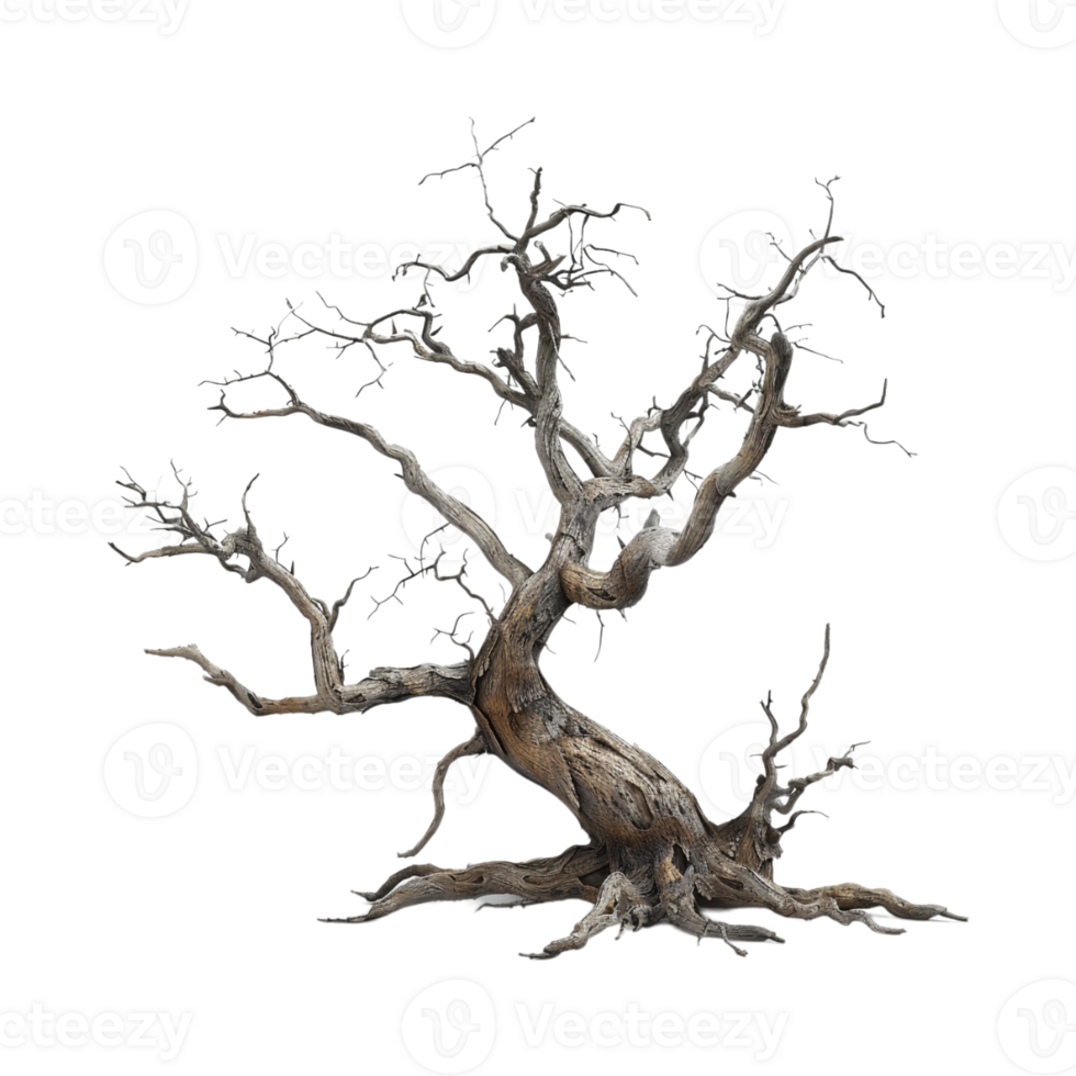 Autumn Tree Without Leaves on Transparent Background png