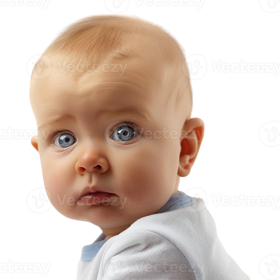 süß Baby verwirrt auf transparent Hintergrund png