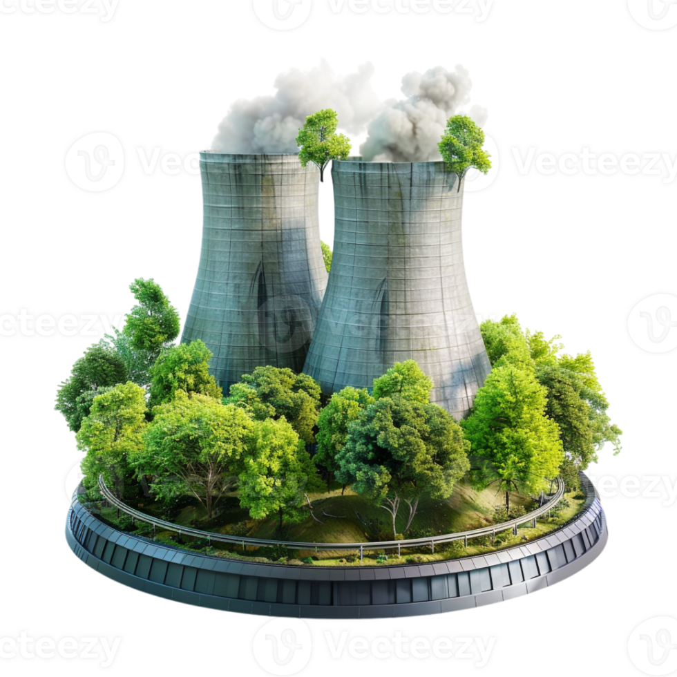 Mills And Factories Polluting The Environment on Transparent Background png