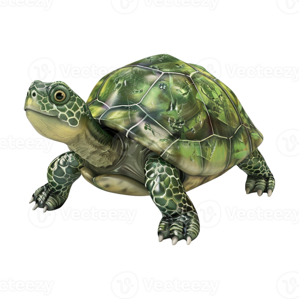 Cute Turtle on Transparent Background png